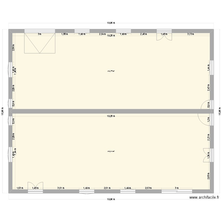 Maison2025. Plan de 2 pièces et 287 m2