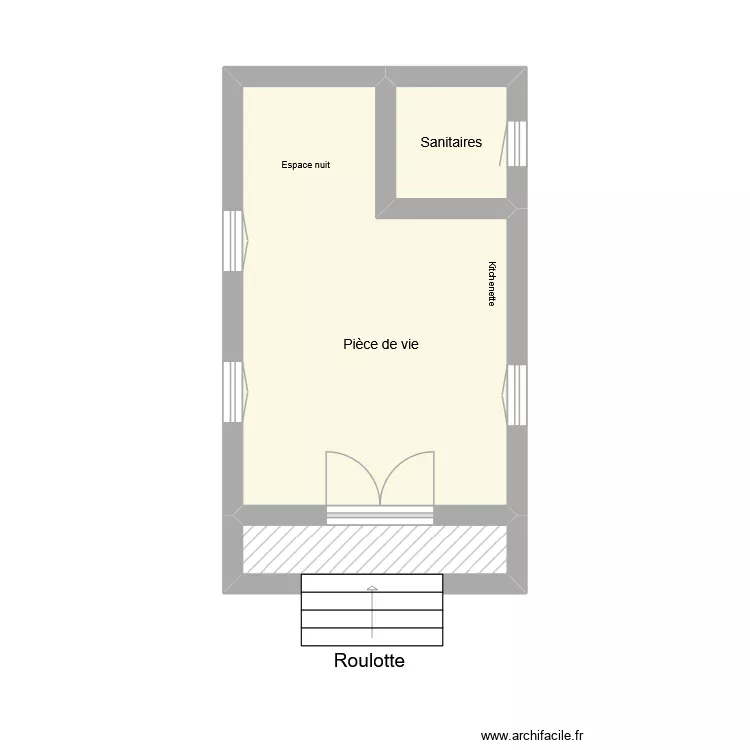 1383. Plan de 3  et 20 m²