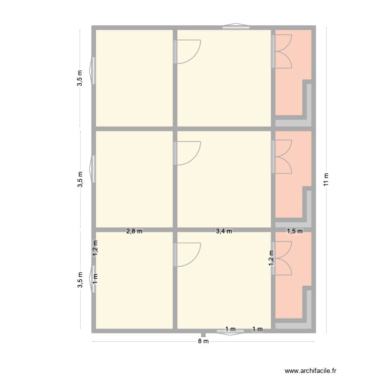 Appartement Nadia V2. Plan de 0 pièce et 0 m2