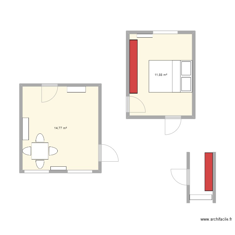 appart. Plan de 0 pièce et 0 m2