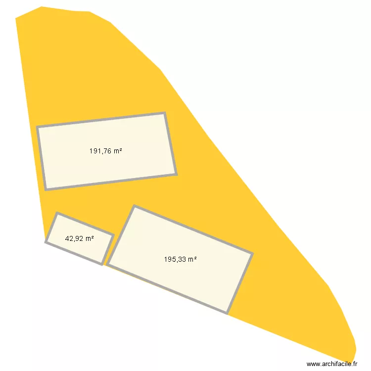 BRICO. Plan de 3  et 430 m²