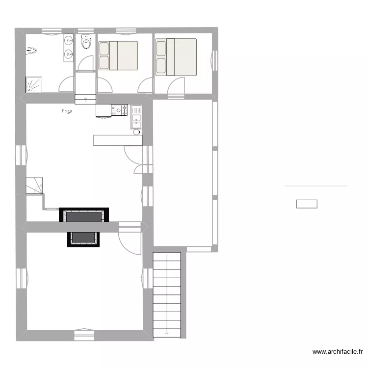 Leobard 1. Plan de 3 et 87 m² Leobard 1. Plan de 3 et 87 m²