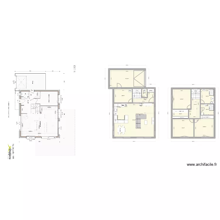 anthy bis draft. Plan de 12  et 154 m²