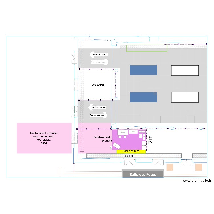 Emplacement Worldskills 2024  V2. Plan de 0 pièce et 0 m2