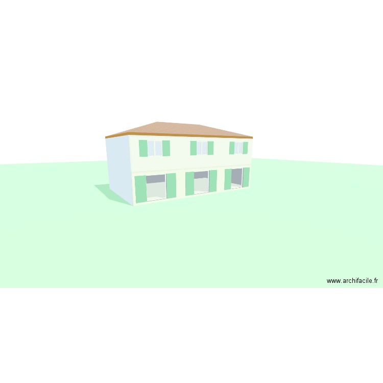 Maison Gémenos V2. Plan de 2 pièces et 199 m2