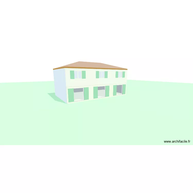 Maison G&eacute;menos V2. Plan de 