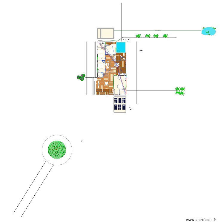 maison. Plan de 10 pièces et 104 m2