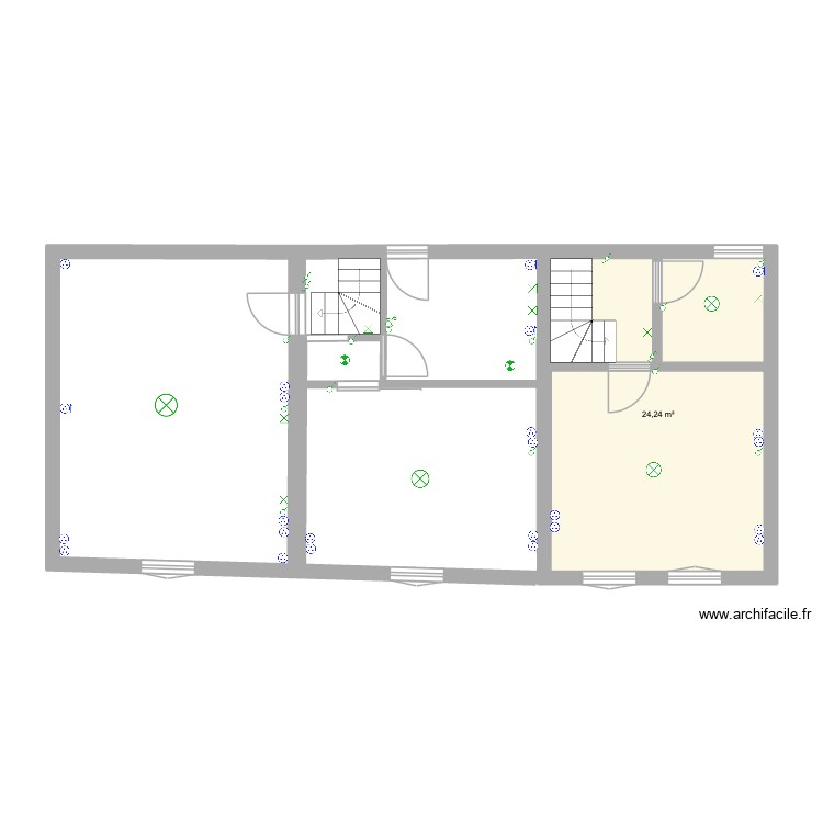 TANVILLE_RDC_etage. Plan de 0 pièce et 0 m2