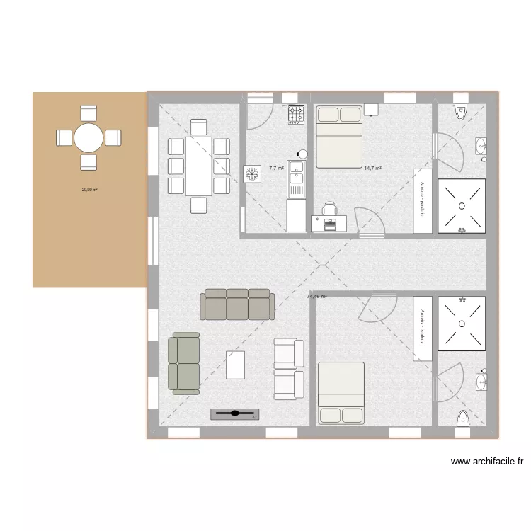 home. Plan de 3 Pièces et 97 m² home. Plan de 3 Pièces et 97 m²