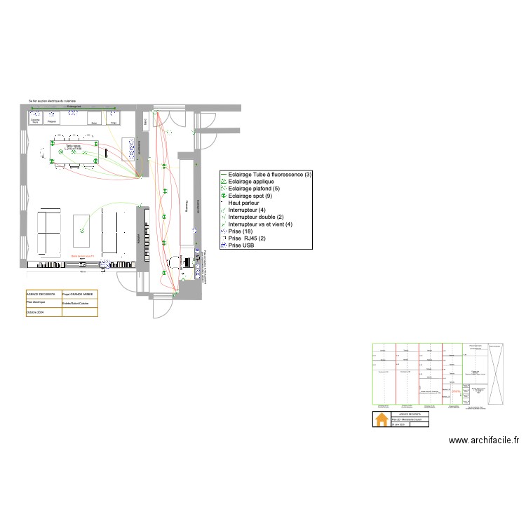 PLAN SALON _ GRANDE ARMEE - MENUISERIE. Plan de 0 pièce et 0 m2