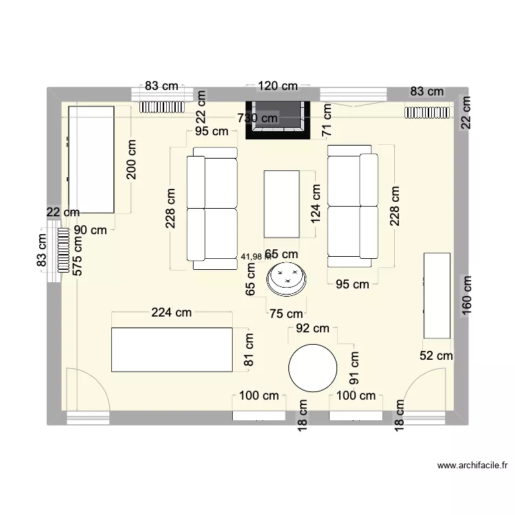 Salon DLBF cot objet. Plan de Salon DLBF cot objet. Plan de