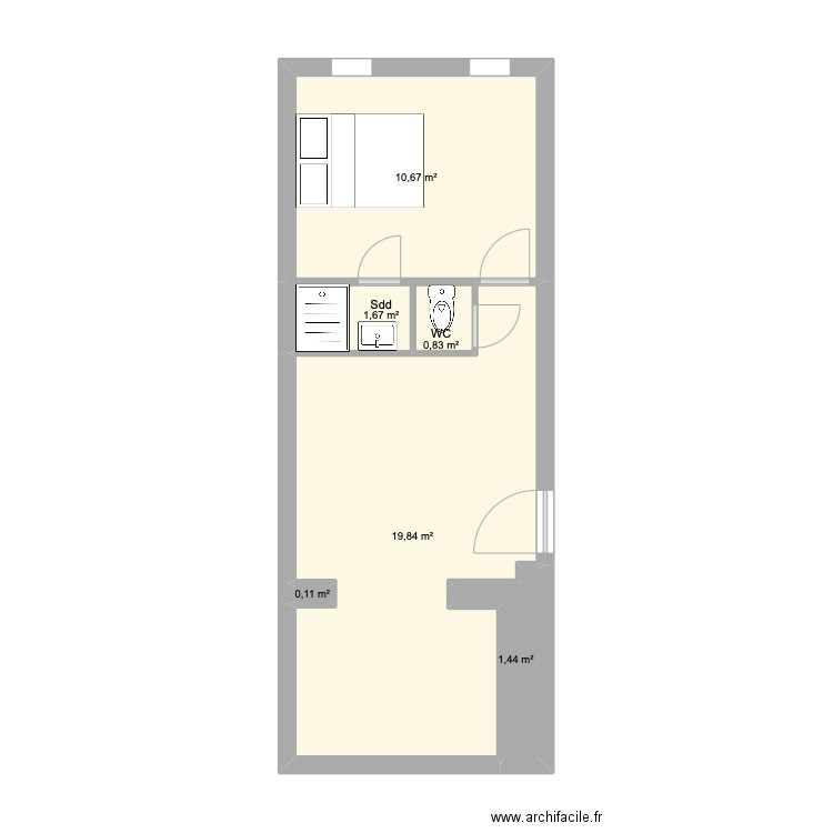 Tourcoing RdC. Plan de 0 pièce et 0 m2
