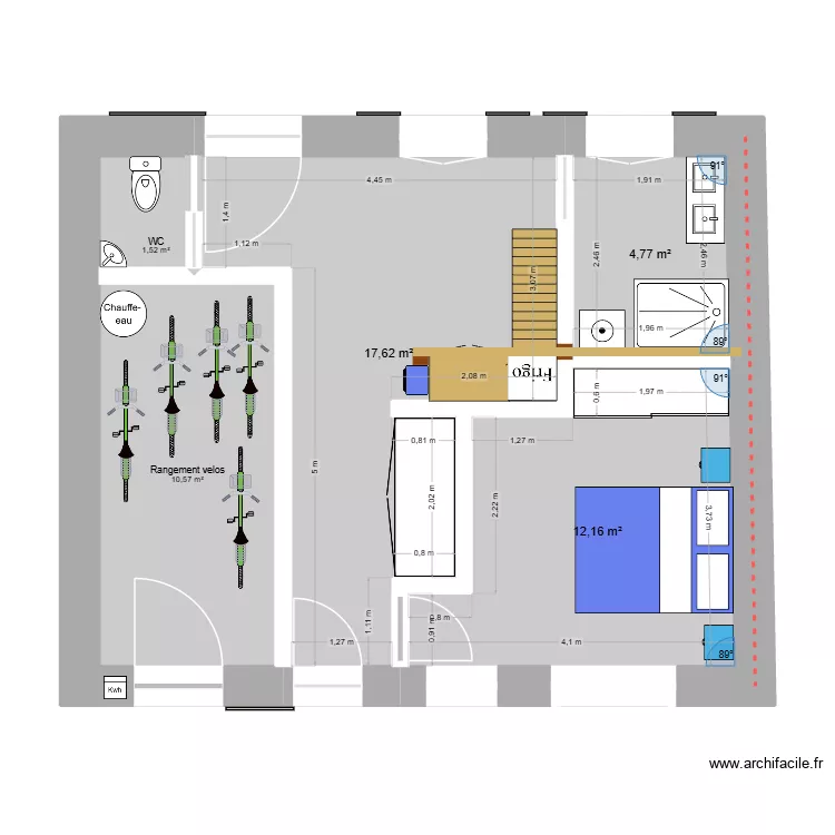 Atelier Oleron. Plan de 5 et 47 m² Atelier Oleron. Plan de 5 et 47 m²