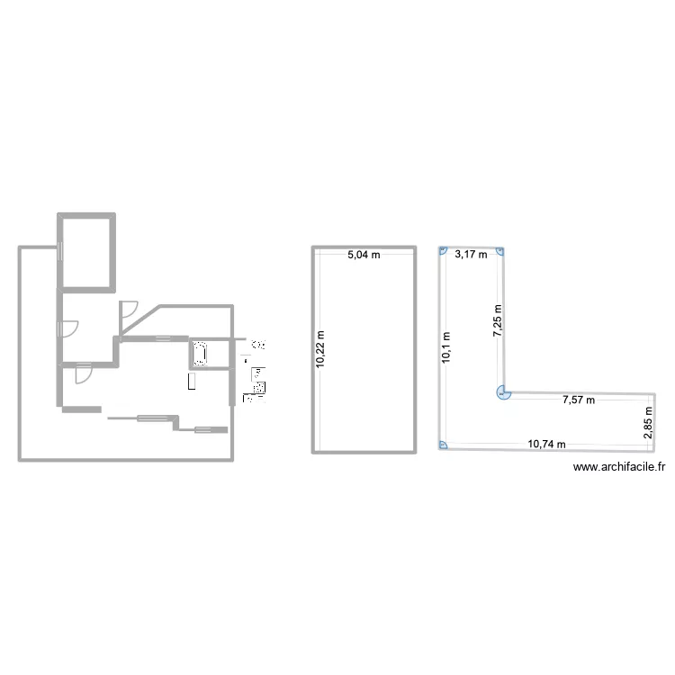 appart_grece. Plan de 3  et 108 m²