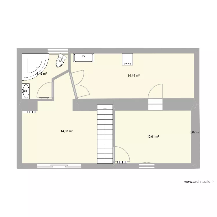 73CEVENNES. Plan de 5  et 44 m²