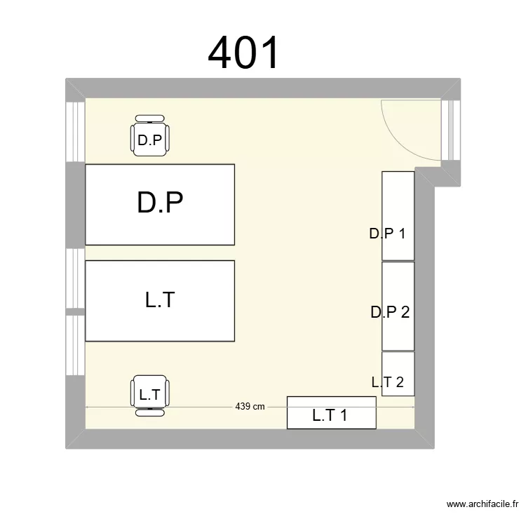 Bureau R 401- - D. PAIN et L.THEVENIN. Plan de Bureau R 401- - D. PAIN et L.THEVENIN. Plan de