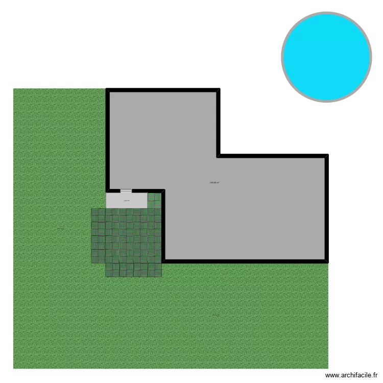 marie eve. Plan de 1 Pièce et 141 m²