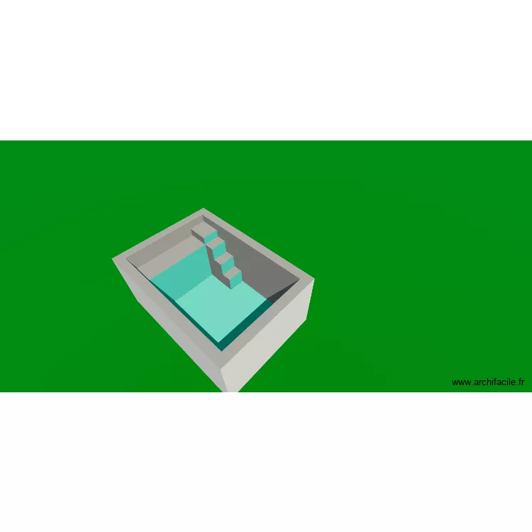 escalier 1. Plan de 1  et 6 m²