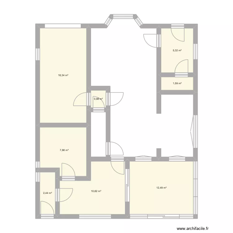 rdc bonheiden. Plan de 8  et 58 m²