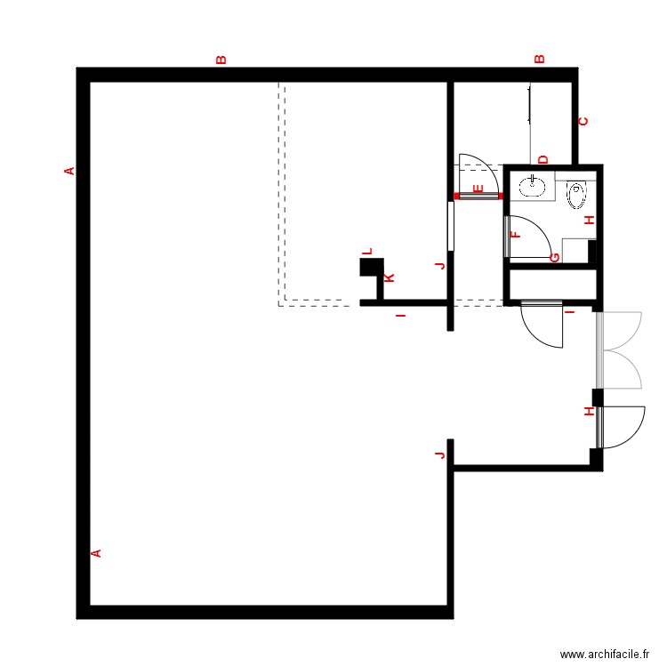couette 2. Plan de 0 pièce et 0 m2