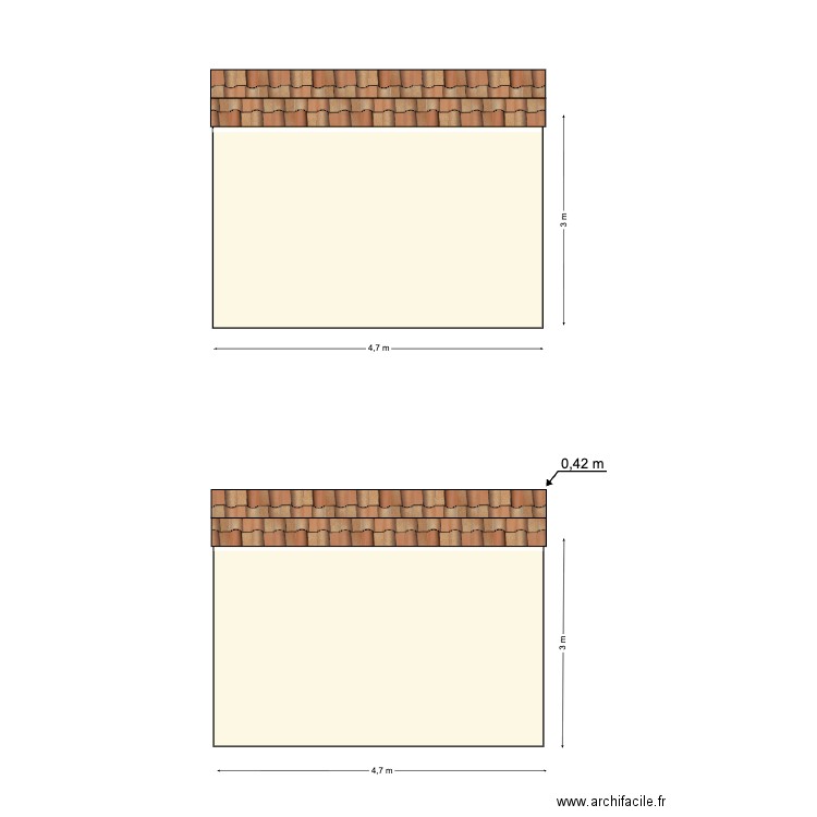 Façade Sud E. Plan de 0 pièce et 0 m2