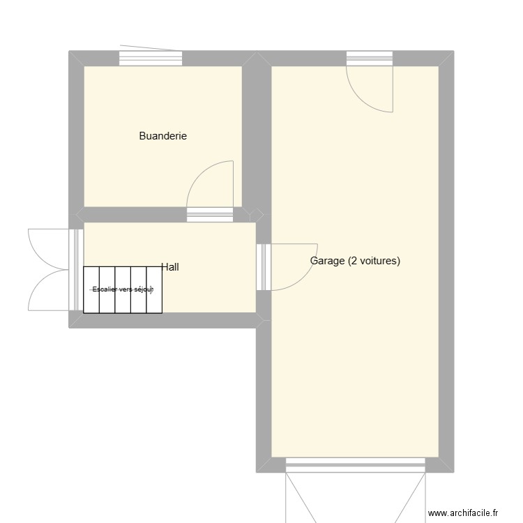 Demi soussol. Plan de 0 pièce et 0 m2