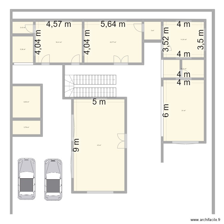 MOHAMED NKTT. Plan de 11 pièces et 154 m2