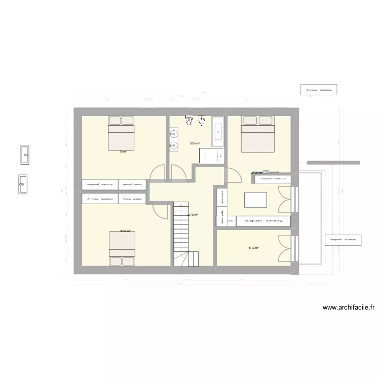 test del 2. Plan de 6 Pièces et 88 m²