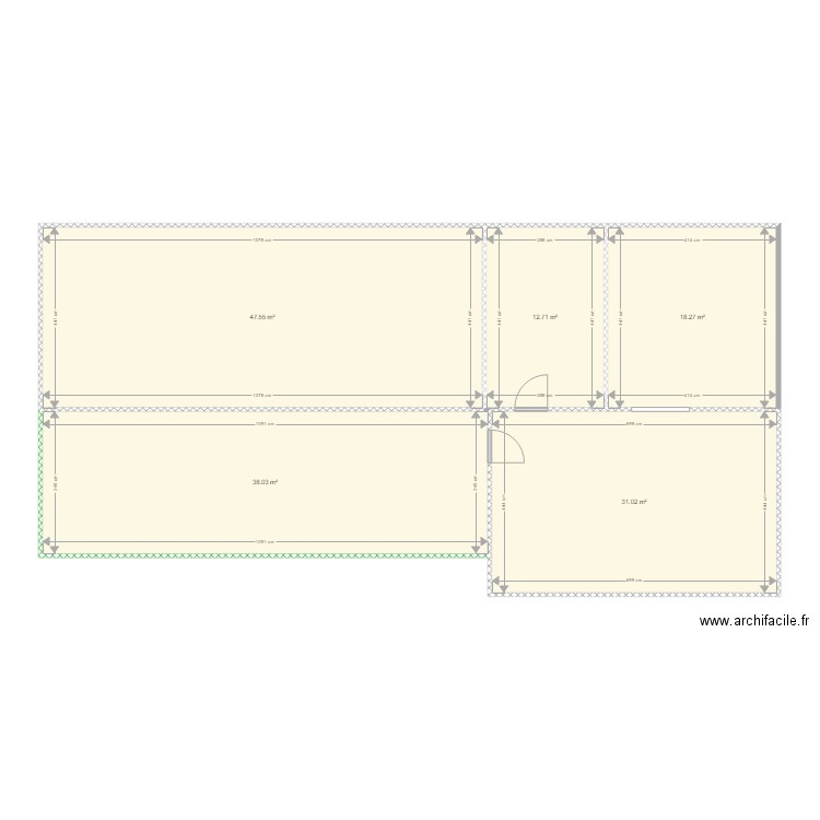 MAISON MALISSARD ETAT DES LIEUX. Plan de 5 pièces et 148 m2