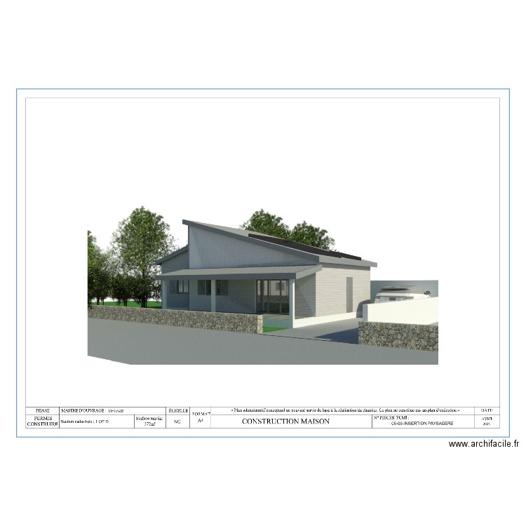 insertion. Plan de 0 pièce et 0 m2