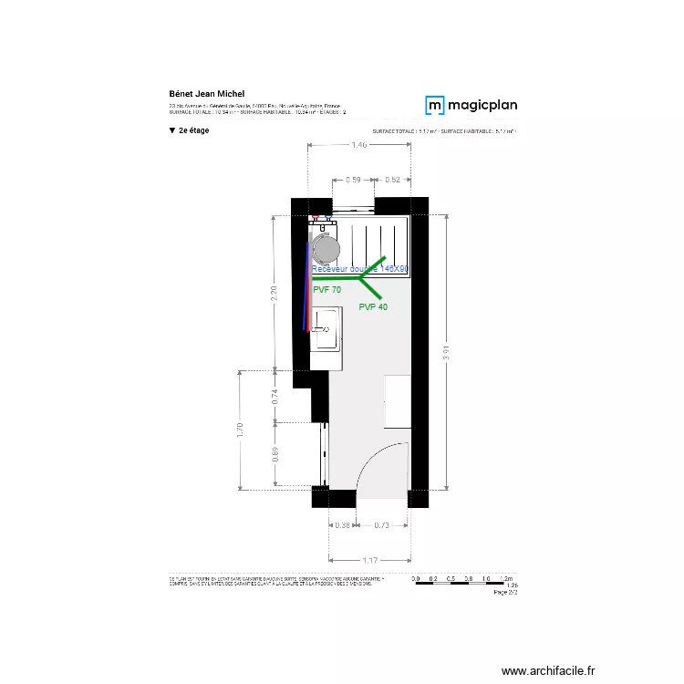 Plan Projet  Mr. B&eacute;net. Plan de 