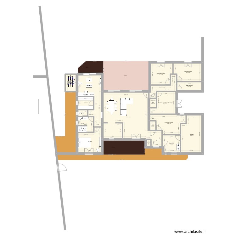 extention 3M def 02. Plan de 18 pièces et 193 m2