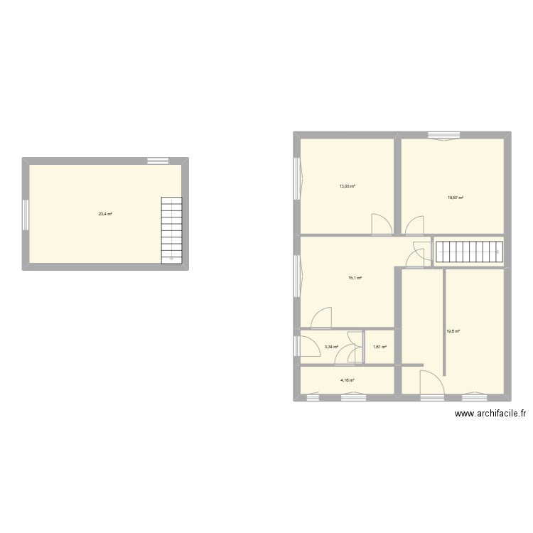M Thoraillier. Plan de 0 pièce et 0 m2