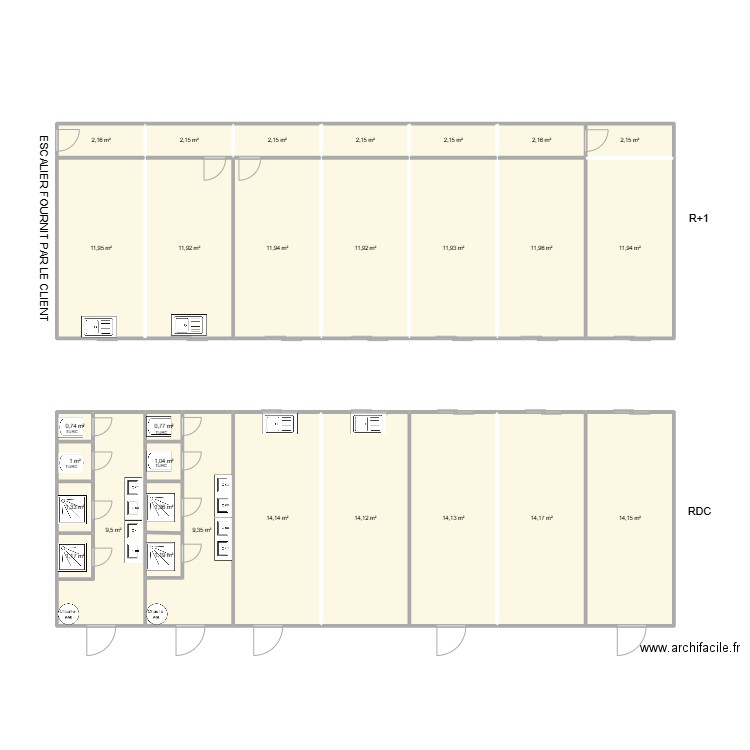 PB CONSTRUCTION. Plan de 29 pièces et 197 m2