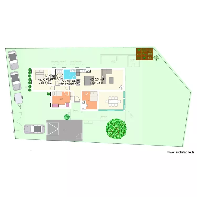 jean magnin 2. Plan de 12 Pièces et 135 m²