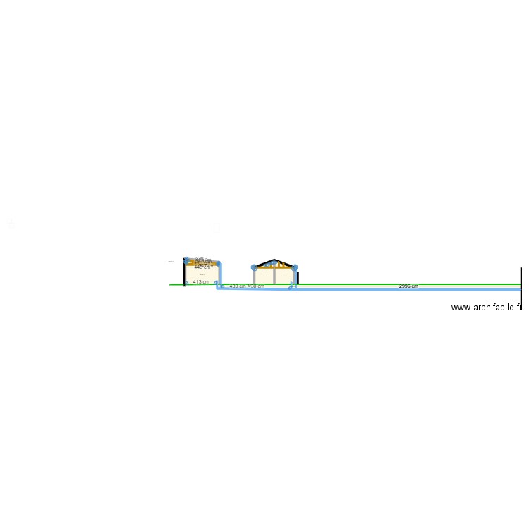 Plan de coupe. Plan de 0 pièce et 0 m2