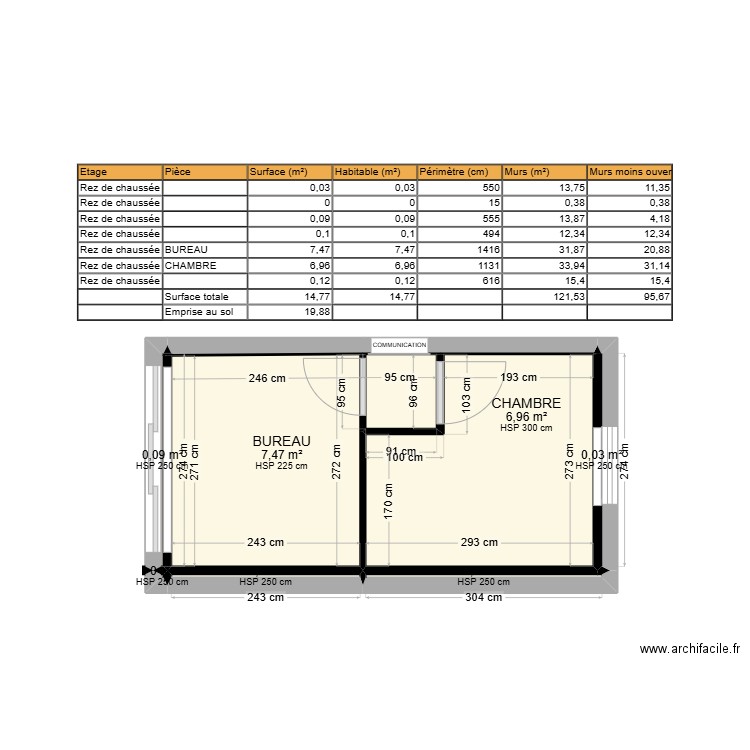 PLAN 4 ARNAUD. Plan de 7 pièces et 15 m2