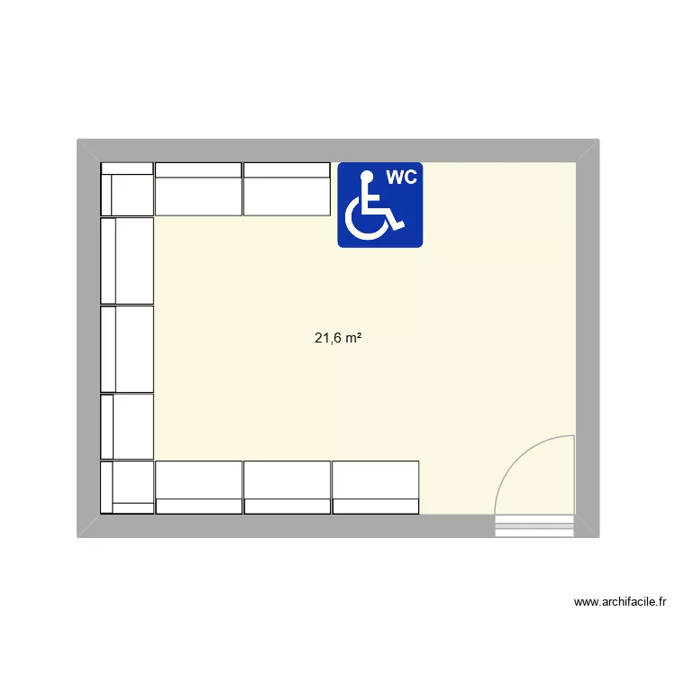 KARAOKE 2. Plan de 1  et 22 m²