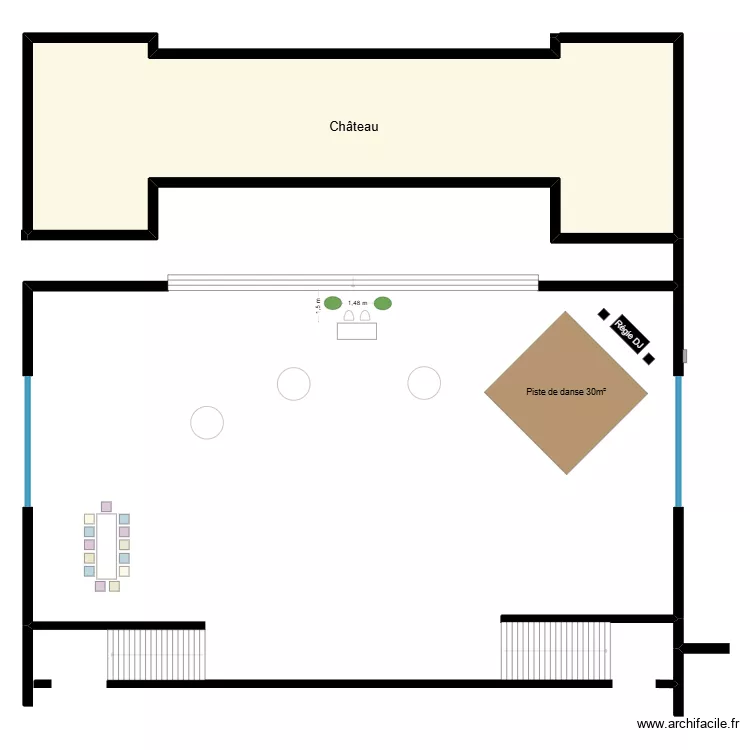 Repas plan A. Plan de 1 et 198 m² Repas plan A. Plan de 1 et 198 m²