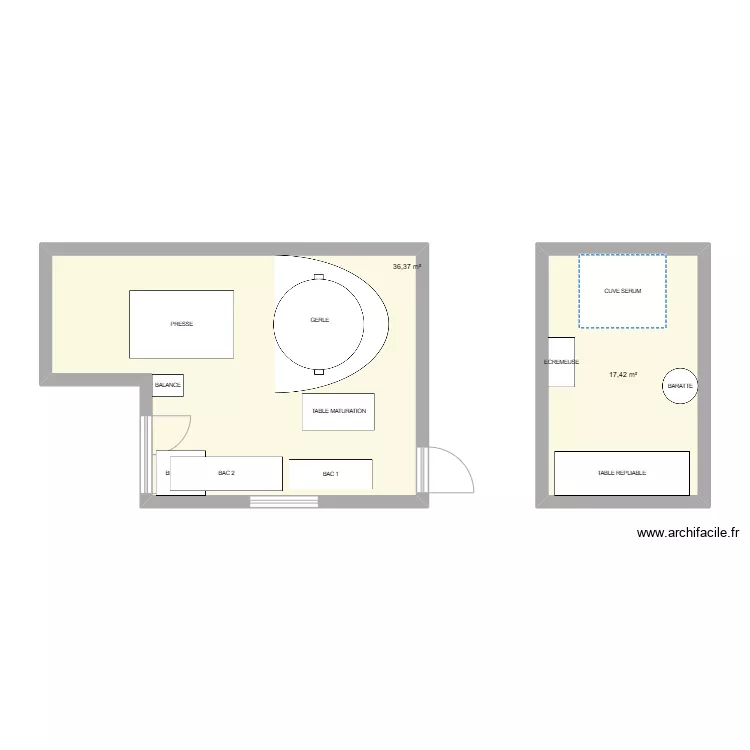 FROMAGERIE RENOV. Plan de 