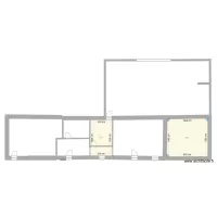 Plan &eacute;tat des lieux rez de chauss&eacute;e