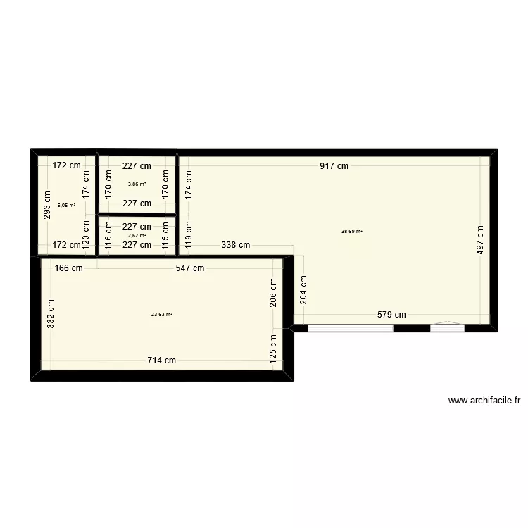 appartement a Aix. Plan de 