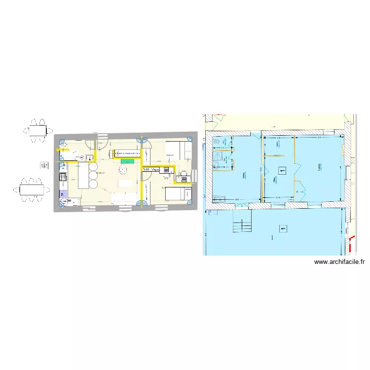Chessy 4 final. Plan de 3  et 49 m²