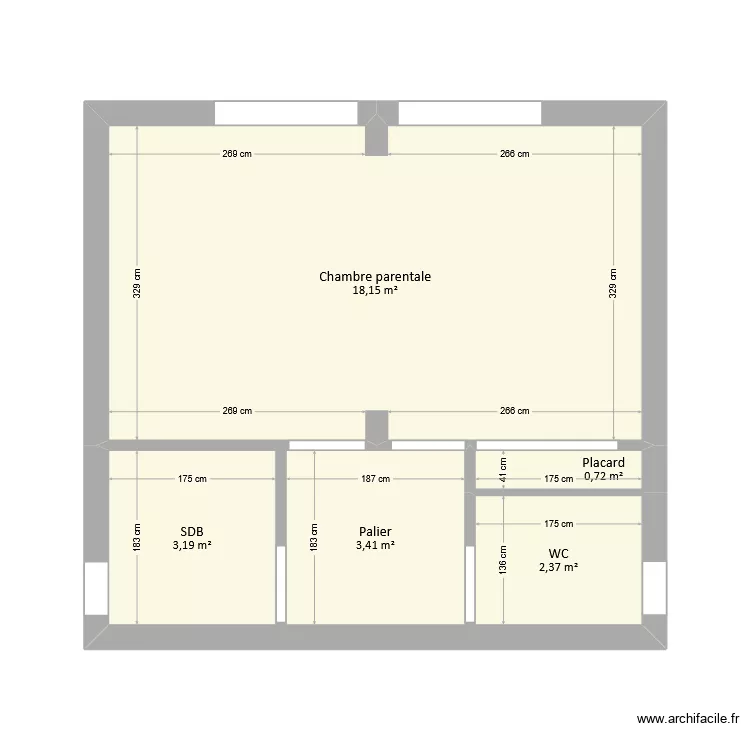 SOLLEY - EDL. Plan de 5  et 28 m²