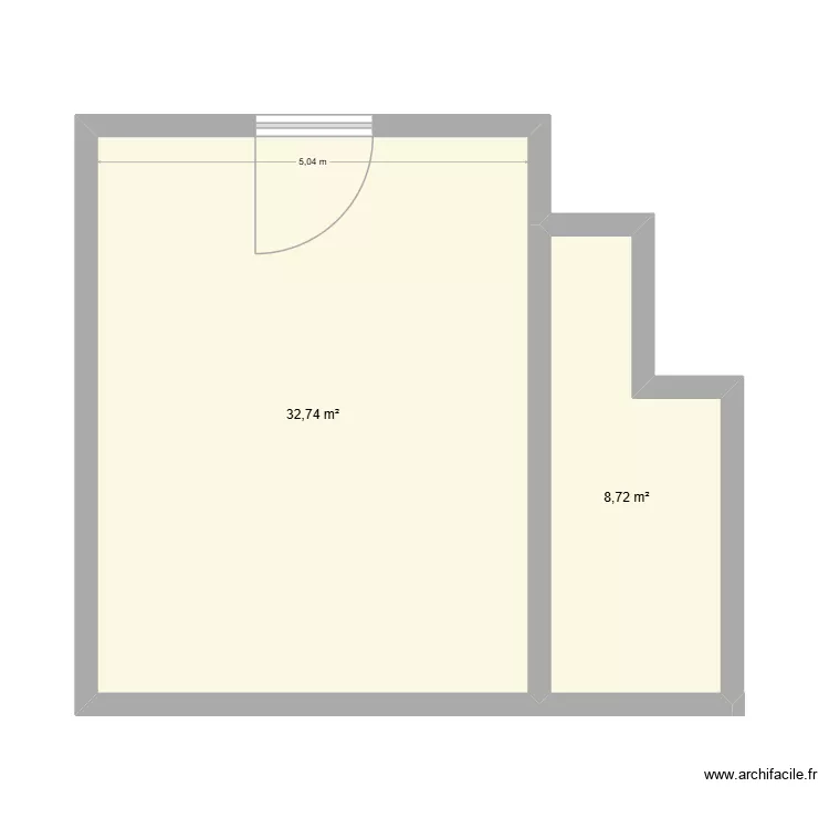 Maison Crose. Plan de 2 et 41 m² Maison Crose. Plan de 2 et 41 m²