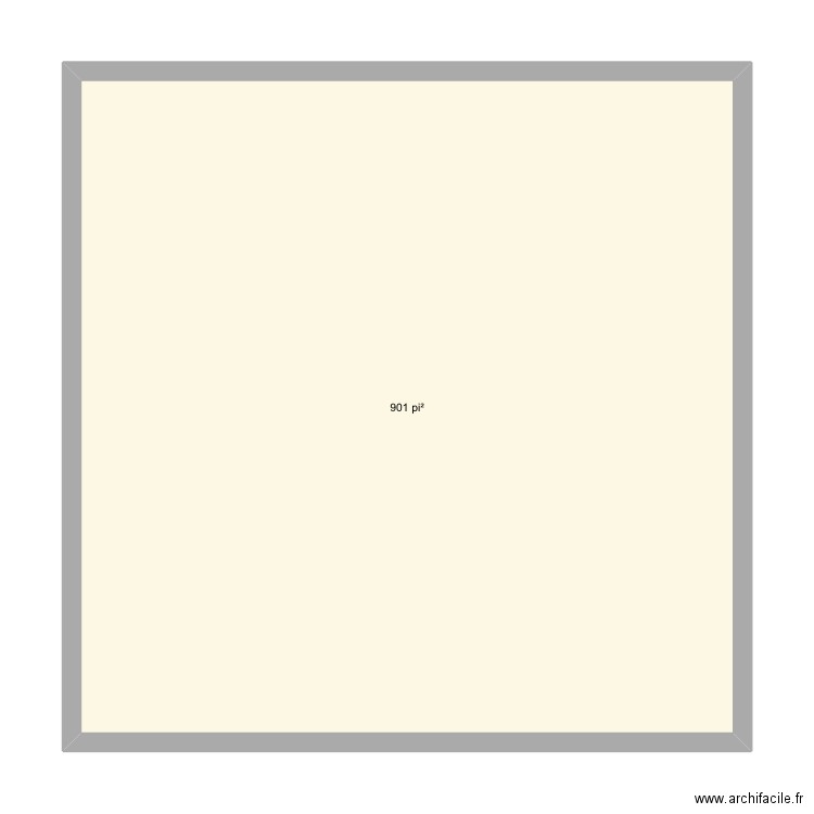 30x30. Plan de 1 pièce et 84 m2