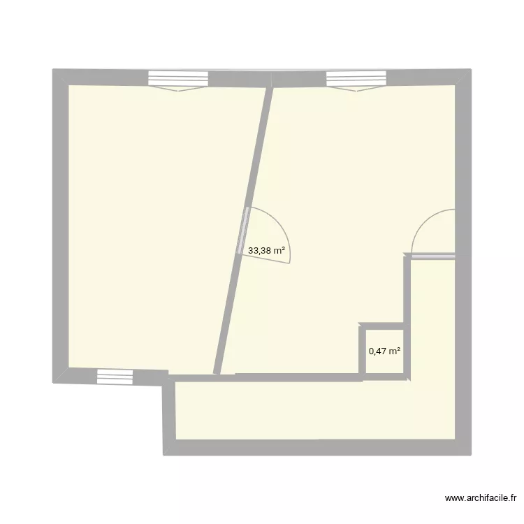 Brie 2. Plan de 7  et 68 m²