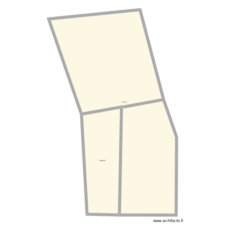 A321g. Plan de 2 pièces et 177 m2