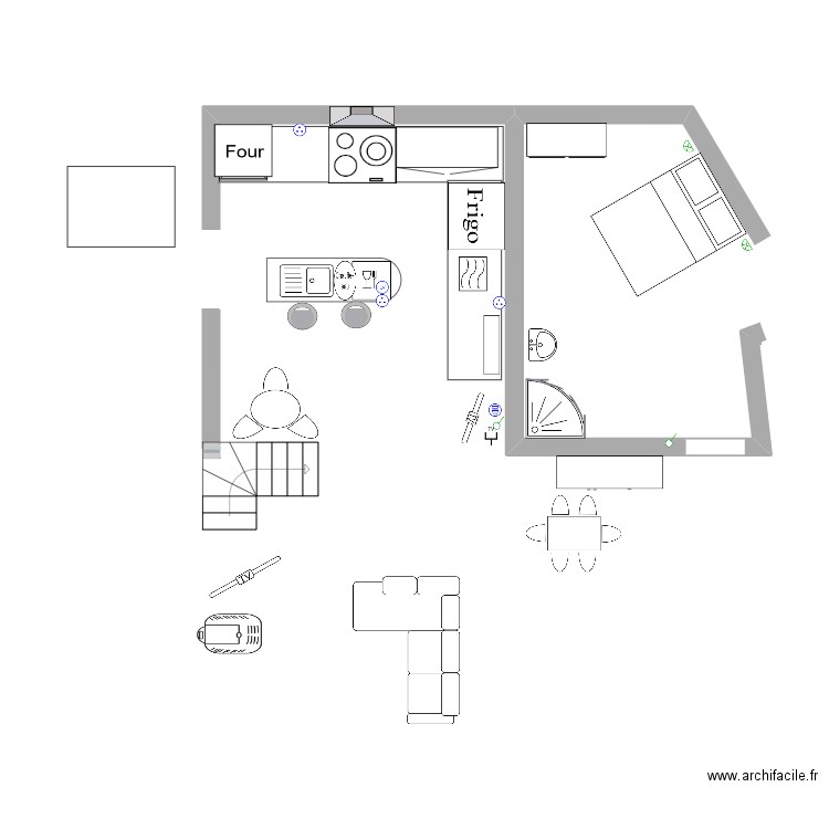 renovation cuisine. Plan de 0 pièce et 0 m2