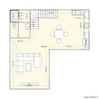 plan pour tiny house forme L rdc 1
